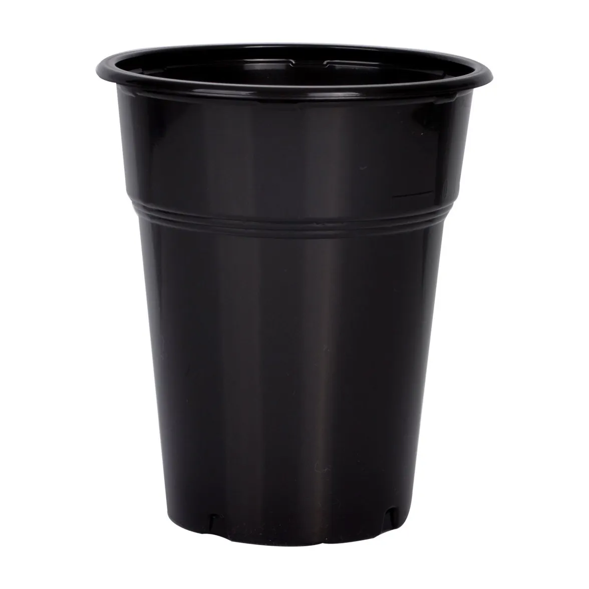 Ποτήρι πλαστικό 300ml μαύρο 50τεμ