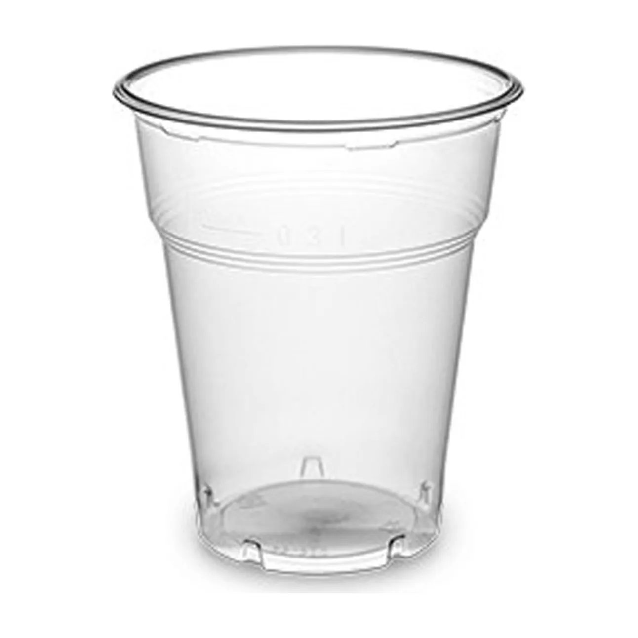 Ποτήρι πλαστικό 400ml διάφανο 50τεμ