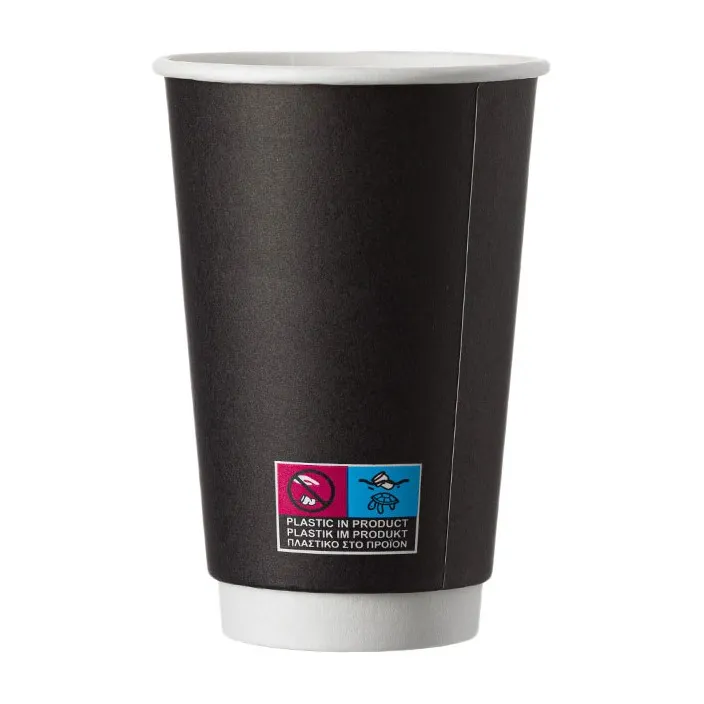 Ποτήρι χάρτινο 14oz craft double wall τυπωμένο 25τεμ