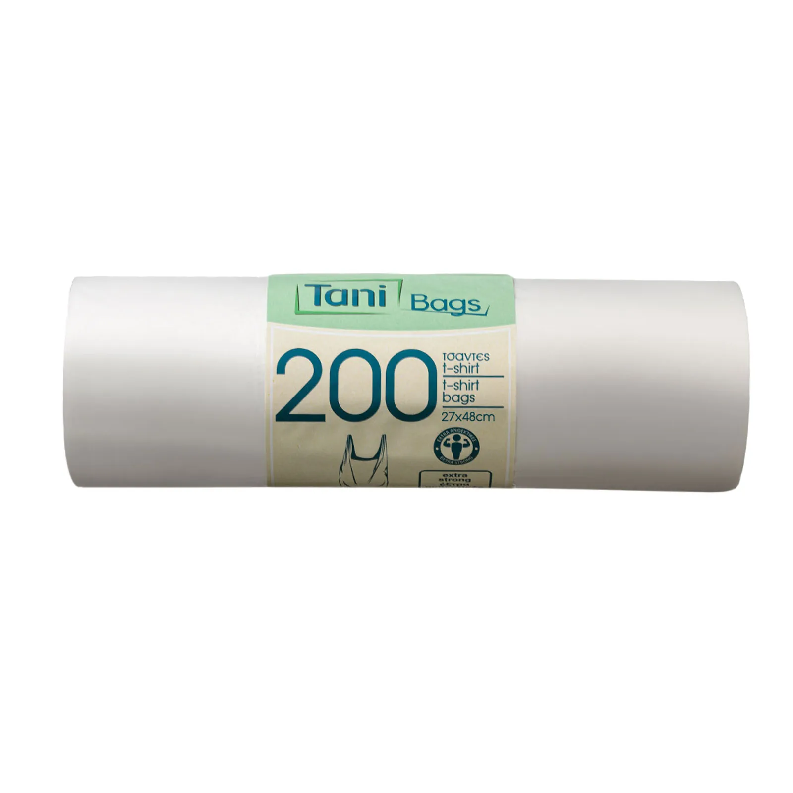 Τσάντα νάυλον ρολάκι διάφανη 50cm 200τεμ