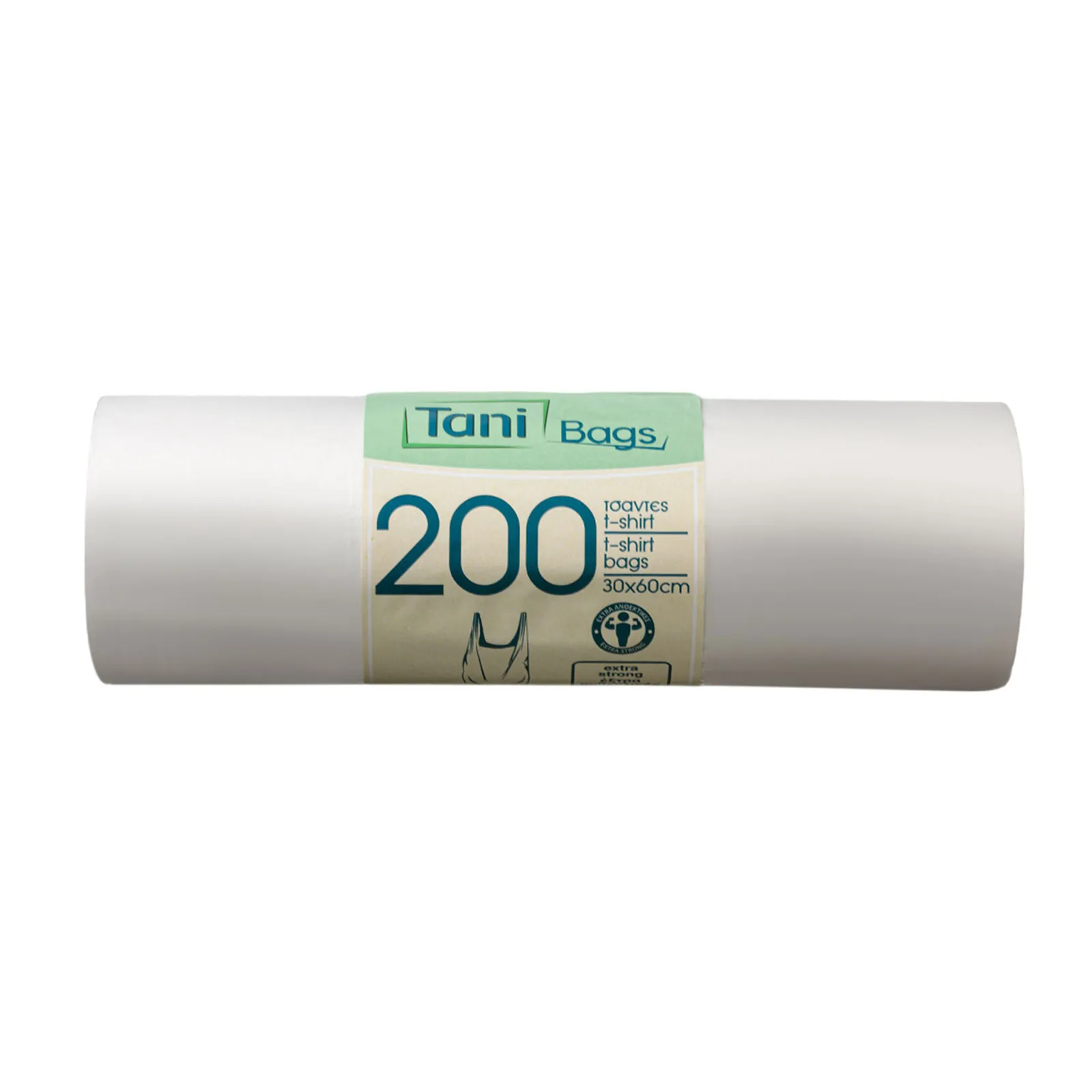 Τσάντα νάυλον ρολάκι διάφανη 60cm 200τεμ