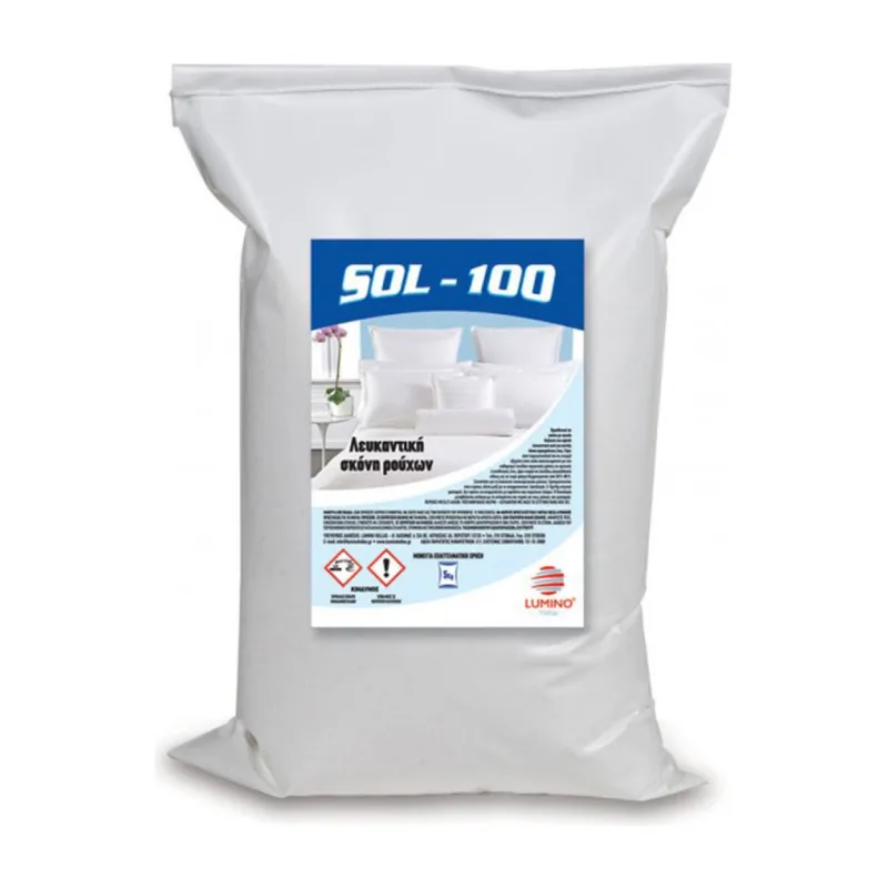 Sol-100 Λευκαντική Σκόνη Πλυντηρίου 10kg lumino
