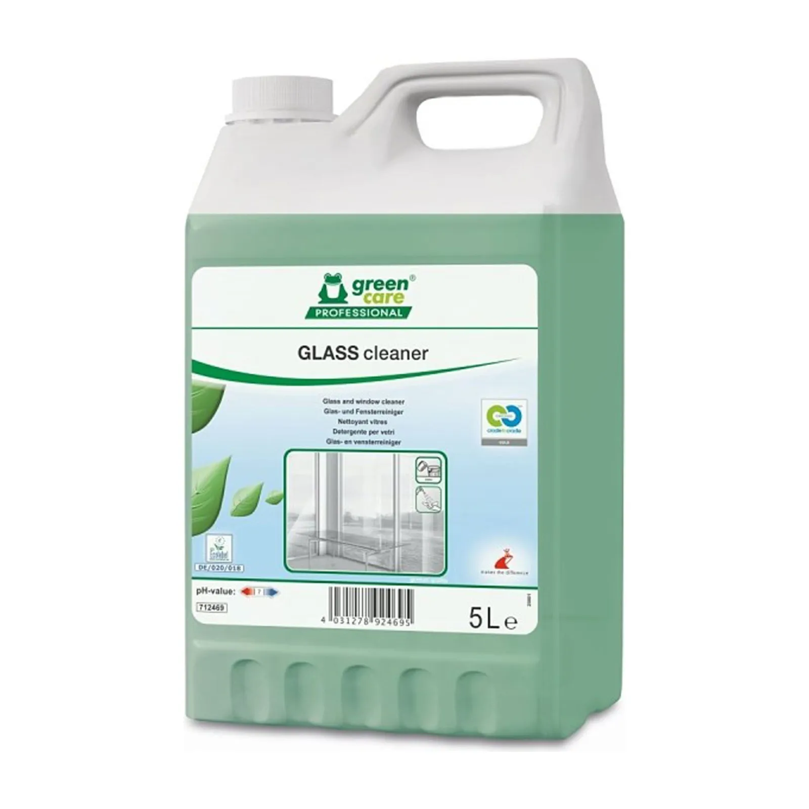 Glass cleaner Υγρό τζαμιών 5lt αραίωση 1:3
