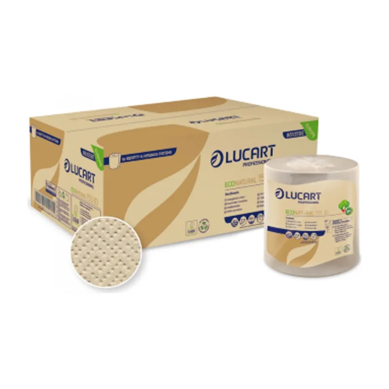 Χειροπετσέτα ρολό hygenius hands eco natural καφέ 155m