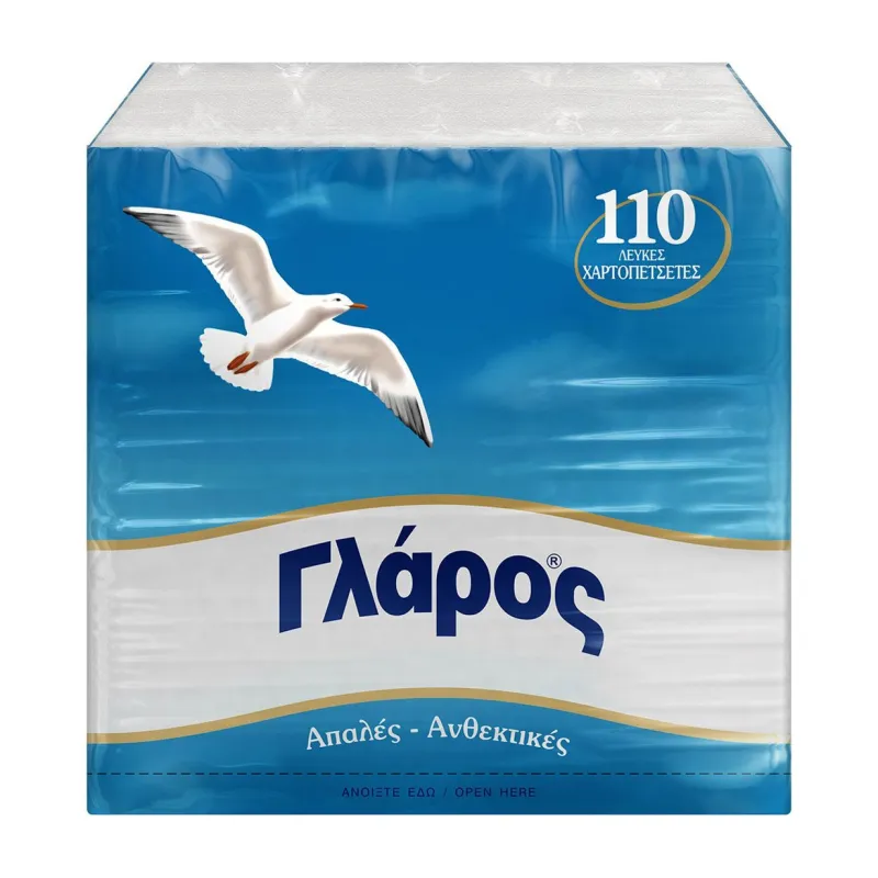 Χαρτοπετσέτα 31x30 λευκή 3520τεμ