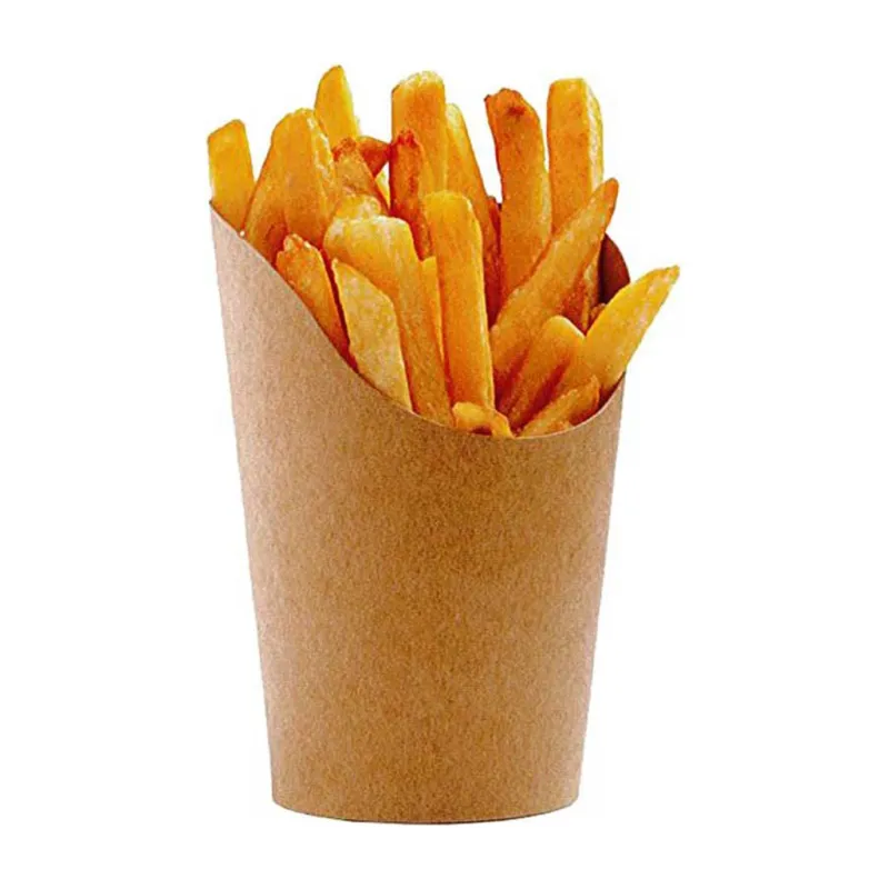 Chip cone kraft 16oz medium