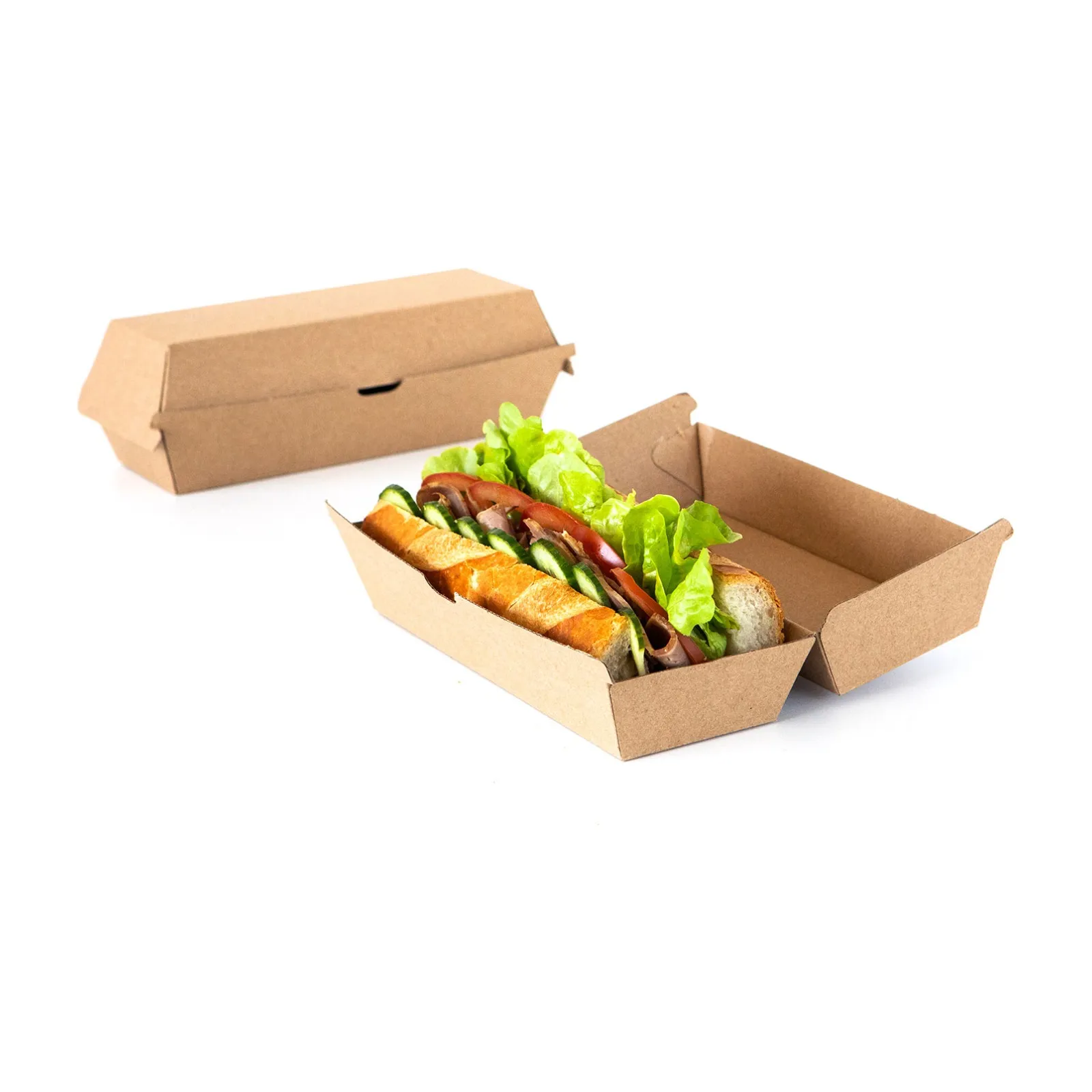 Κουτί για Hot dog craft 21x7x7.5 100τεμ